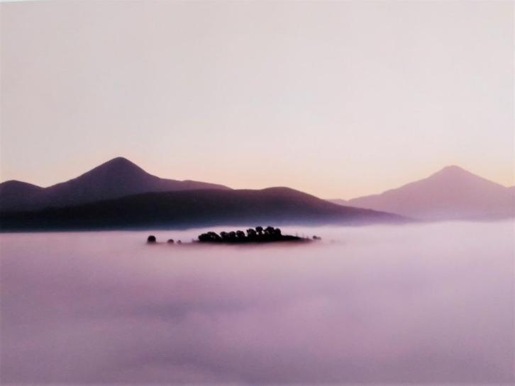 Roberto Ruberti - "Purple Sunrise", Italië (2019), Antiek en Kunst, Kunst | Schilderijen | Modern, Ophalen