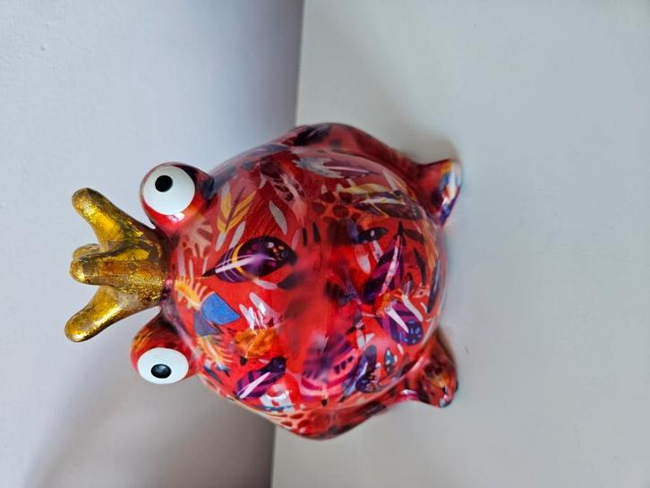 Pomme Pidou Spaarpot Kikker Freddy  Medium, Verzamelen, Spaarpotten, Zo goed als nieuw, Dier, Overige materialen, Ophalen