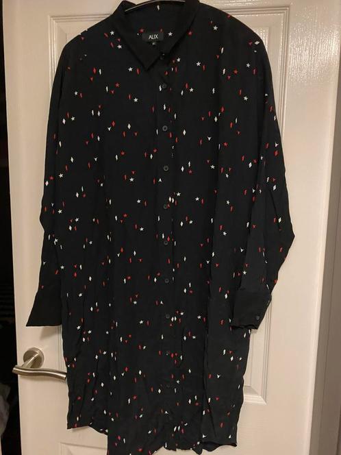 Overhemd tuniek/jurk Alix the Label maat XL, Kleding | Dames, Blouses en Tunieken, Nieuw, Maat 46/48 (XL) of groter, Zwart, Verzenden