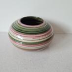 Mobach vaas Joke Stroes Regenboog serie roze groen 19 cm, Ophalen of Verzenden
