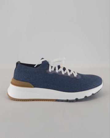 NIEUW Brunello Cucinelli Knit Runner Blauw 42 €890 beschikbaar voor biedingen