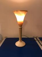 Vintage Alabaster Pegasam lamp, Minder dan 50 cm, Gebruikt, Ophalen of Verzenden