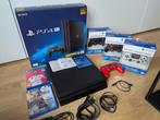 Playstation 4 Pro + 4 DualShock controllers, Ophalen of Verzenden, Zo goed als nieuw, 1 TB, Pro
