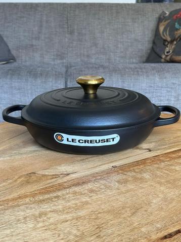 Le Creuset Campagnard Braadpan 26 cm – Mat Zwart beschikbaar voor biedingen