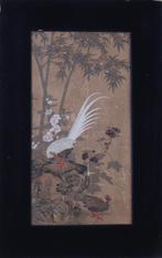 Onbek. Chinese Maker aquarel "Natuurvoorstelling met Vogel", Ophalen