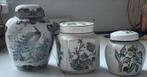 Oude gemberpotten set van 3, Overige materialen, Gebruikt, Wit, Ophalen of Verzenden