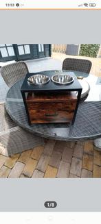 DUBBELE VOERBAK MET OPBERGLADE NIEUW, Ophalen, Nieuw