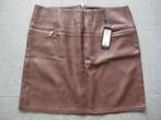 Imitatie leren dames rok, Kleding | Dames, Rokken, Bruin, Maat 42/44 (L), Pescara, Nieuw