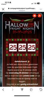 Walibi fright night alone ervaring 31 oktober, Eén persoon