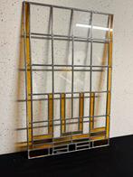 Groot Art deco glas in lood raam, Ophalen of Verzenden