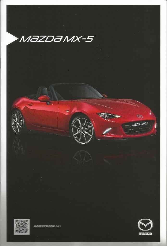 Mazda MX5  ND roadster folders, Boeken, Auto's | Folders en Tijdschriften, Zo goed als nieuw, Mazda, Ophalen of Verzenden
