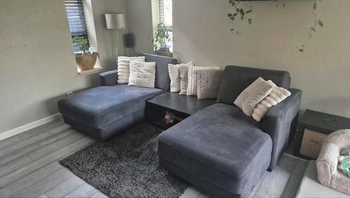Mooie modulaire bank (professioneel gereinigd) + tafel, Huis en Inrichting, Banken | Complete zithoeken, Zo goed als nieuw, Stof