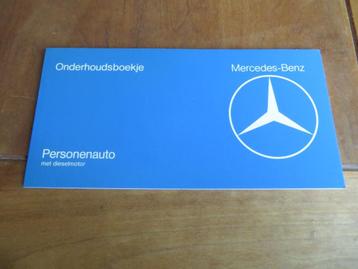 Nieuw onderhoudsboekje Mercedes W123 diesel 1977 beschikbaar voor biedingen