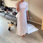 Mooie jaren 70 trouwjurk maat 36/S, Ophalen of Verzenden, Zo goed als nieuw, Wit, Trouwjurk