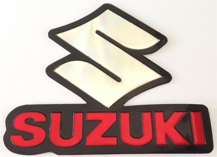 Suzuki metallic sticker #5, Motoren, Accessoires | Stickers, Verzenden