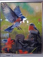 Diamond painting schilderij vogels, Ophalen of Verzenden, Nieuw, Borduurpakket