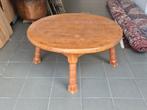 Eikenhouten robuuste salontafel, Ophalen, Gebruikt, 100 tot 150 cm, Minder dan 50 cm