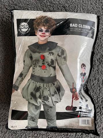 Bad Clown Halloween Kostuum Jongens 10-12 jaar beschikbaar voor biedingen