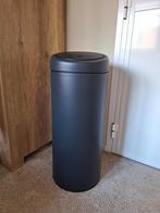Brabantia mat zwart prullenbak 30L, Huis en Inrichting, Woonaccessoires | Prullenbakken, Ophalen, Gebruikt, 50 tot 75 cm
