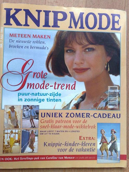 Knipmode  juli nr. 7 / 1992, Hobby en Vrije tijd, Kledingpatronen, Gebruikt, Vrouw, Knipmode, Verzenden