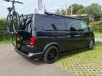 VW Transporter T6 ‘camper’, 150 pk, dub.cab., LWB, 5 pers., Stof, Euro 6, Volkswagen, Zwart
