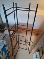 Vintage open kast metaal en hout Habitat, Huis en Inrichting, Ophalen, Gebruikt, 100 tot 150 cm, 150 tot 200 cm