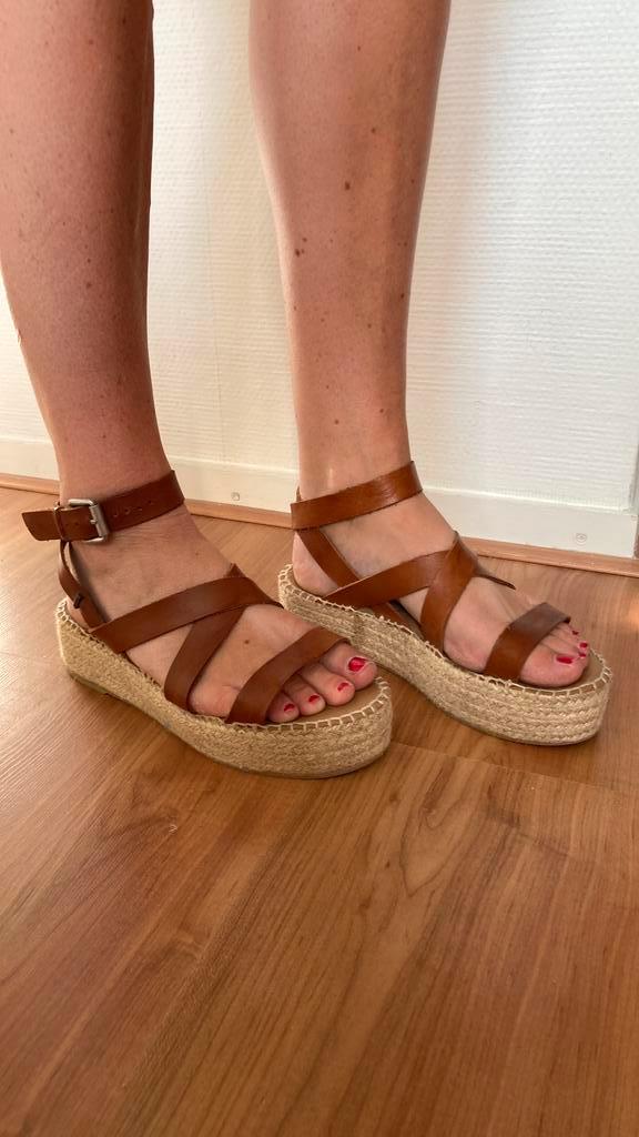 Shabbies Amsterdam sandalen zomerschoenen dames cognac, Kleding | Dames, Schoenen, Zo goed als nieuw, Sandalen of Muiltjes, Bruin