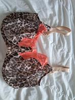Leopard BH met koraal kant Panache 34 HH, Onbekend, Ophalen of Verzenden, Bruin, BH