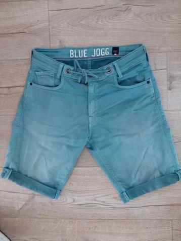 Korte jeans lang 46cm Blue Jogg maat 29 zeegroen katoen ZGAN beschikbaar voor biedingen