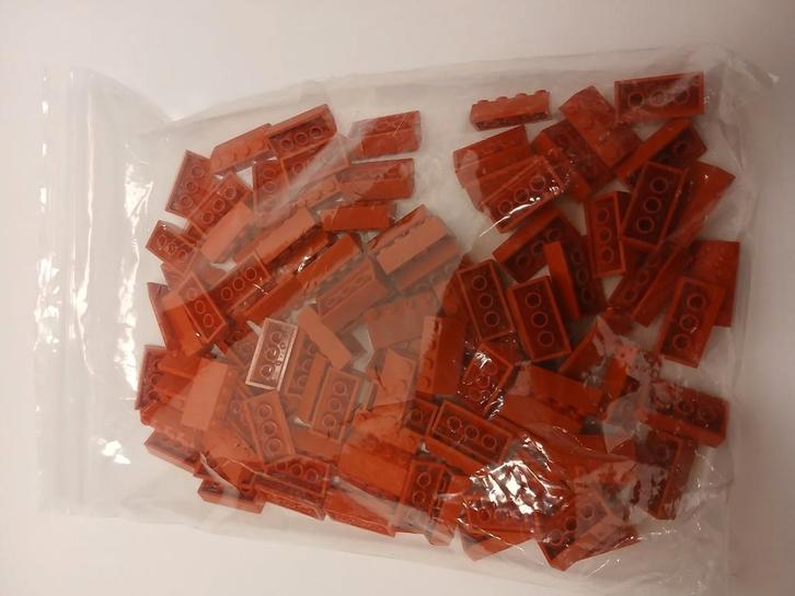 100 stuks lego dakpannen rood 45 2x4, Kinderen en Baby's, Speelgoed | Duplo en Lego, Ophalen of Verzenden