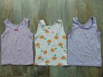 Set hemden 3 stuks - ecru fruit + lila bloem hemd maat 92, Ophalen of Verzenden, Zo goed als nieuw, Meisje, Nacht- of Onderkleding