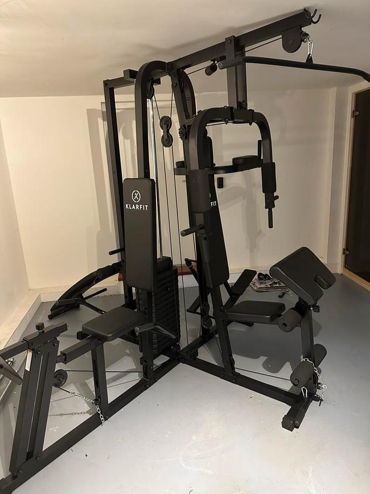 Nieuwe Klarfit Krachtstation - Nooit Gebruikt!, Sport en Fitness, Fitnessapparatuur, Nieuw, Krachtstation, Armen, Metaal, Ophalen of Verzenden