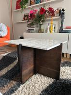 Salontafel (bijzettafel) travertin, Huis en Inrichting, Tafels | Salontafels, Ophalen, Japandi, Minder dan 50 cm, 50 tot 100 cm