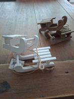 ***Nieuw*** 4 mini sleetjes van hout, Ophalen of Verzenden, Nieuw, Materiaal