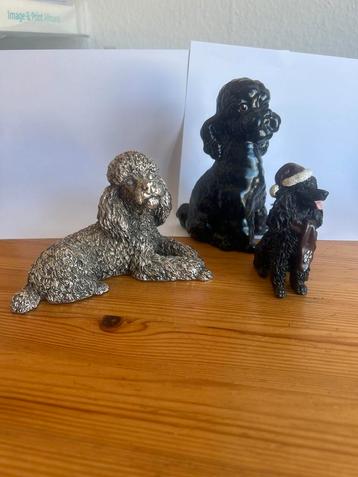 3 Poedelbeeldjes - Decoratie / Verzameling beschikbaar voor biedingen