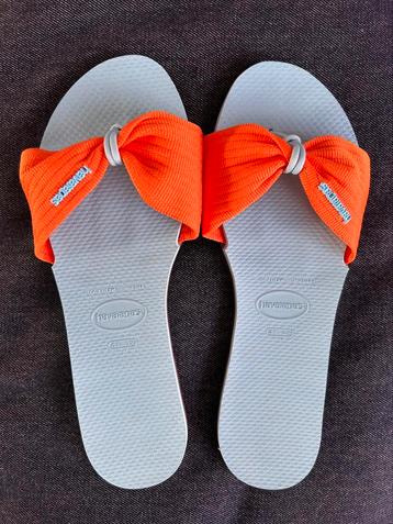 Nieuw Havaianas You Saint Tropez Slippers Maat 41/42 Oranje beschikbaar voor biedingen