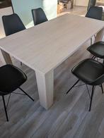 Eettafel met 6 stoelen – modern design, Ophalen, Rechthoekig, 50 tot 100 cm