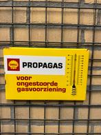 Shell emaille thermometer, Verzamelen, Reclamebord, Gebruikt, Ophalen of Verzenden, Nvt