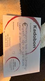Cadeaubon, Tickets en Kaartjes, Twee personen, Kortingsbon, Overige typen