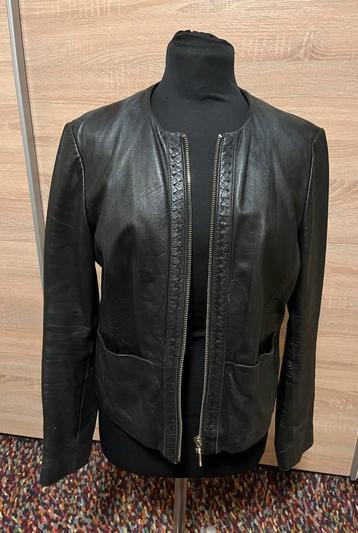 Esprit elegante Leren Jas Maat M - Zwart beschikbaar voor biedingen