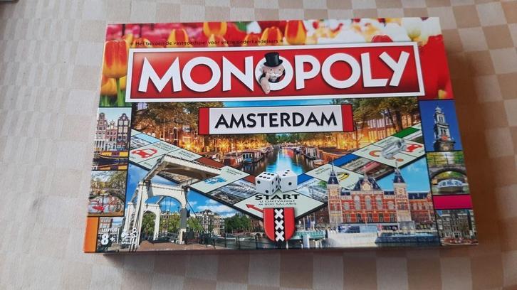 bordspel inhoud in seal Monopoly Amsterdam Monopolie 3e edit, Hobby en Vrije tijd, Gezelschapsspellen | Bordspellen, Nieuw, Een of twee spelers