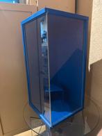 Brannboll Vitrinekast Blauw Ikea, Ophalen, Met plank(en), Minder dan 50 cm, Gebruikt