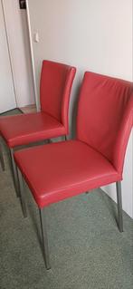 4 Leren Stoelen, Huis en Inrichting, Stoelen, Ophalen