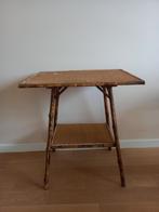 Vintage bamboe bijzettafeltje, Antiek en Kunst, Ophalen