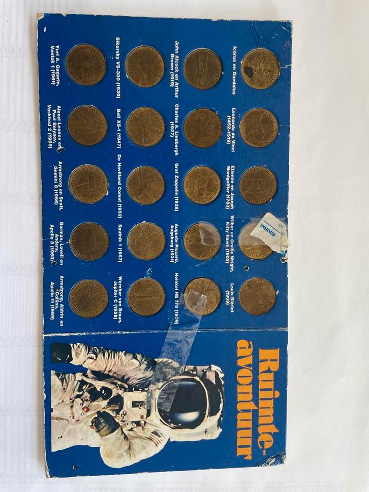 Penningen Ruimtevaart Avontuur, Postzegels en Munten, Penningen en Medailles, Overige materialen, Buitenland, Ophalen of Verzenden