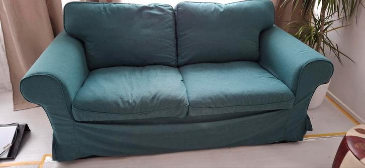 Ikea Ektorp bank, Huis en Inrichting, Banken | Bankstellen, Zo goed als nieuw, Rechte bank, Tweepersoons, 200 tot 250 cm, 75 tot 100 cm