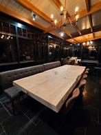 Eiken tafelblad / boomstamtafel / eettafel, Ophalen, Eikenhout, 200 cm of meer, 50 tot 100 cm