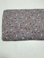 Babyrib grijs bloemetjes (120)