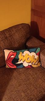 Leuk kleurrijk Sierkussen, Ophalen of Verzenden, Zo goed als nieuw, Vierkant