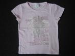 Schattig roze shirtje met roze witte zilveren opdruk, het sh, Ophalen of Verzenden, Zo goed als nieuw, Meisje, Shirt of Longsleeve